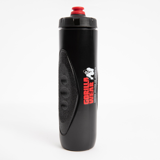 Gorilla Wear Grip Sports Bottle 750 ml, black