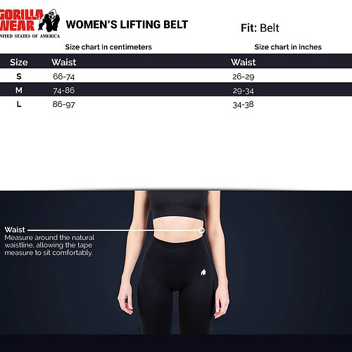 4 Inch Women's Lifting Belt