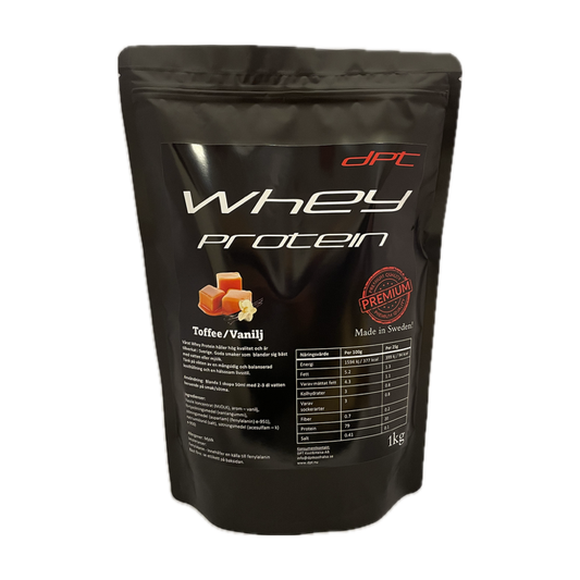 DPT Whey Protein 1kg Toffee/Vanilj