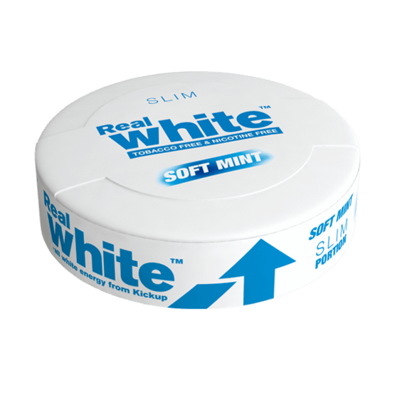 Kickup Real White,  Soft Mint SLIM 24 portionspåsar